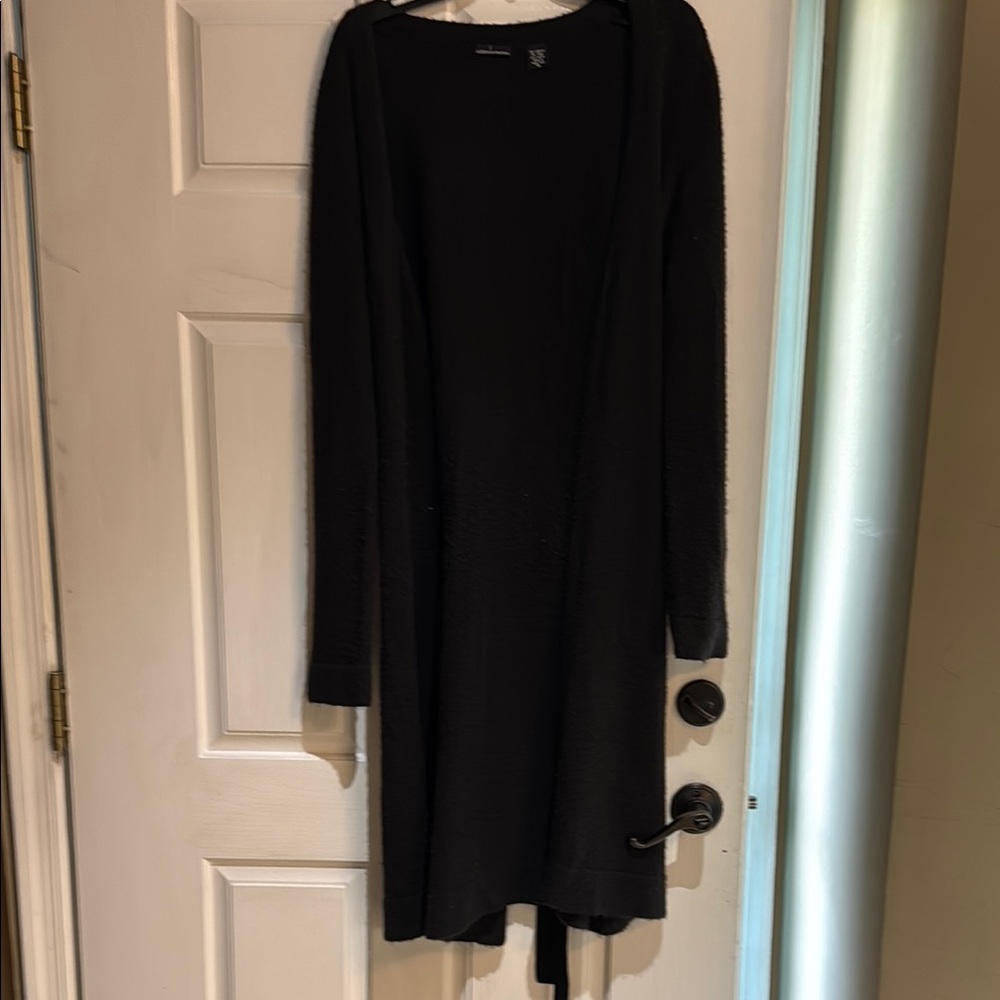 Moda International Black Belted Cardigan Size M
